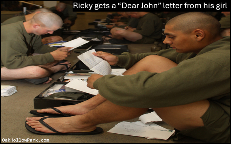 Marine’s reply to his Dear John letter - Oak Hollow Park